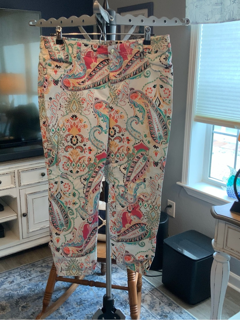 Chico’s size 12 Colorful Cropped Pants
